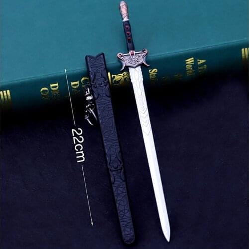 Alloy Sword 22cm Sword Art Online Keychain Cosplay Weapon Model Decoration Unblade Childrens Weapon Holiday Gift
