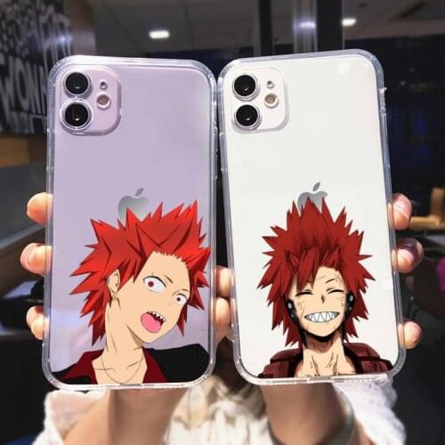 Zororong My hero academia kirishima anime Phone Case For iPhone 12 Mini 11 Pro XS Max X XR 7 8 Plus
