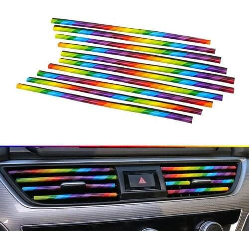 Automotive air-conditioning air outlet decorative strips, U-shaped interior modified electroplating bright strips, universa T1K3