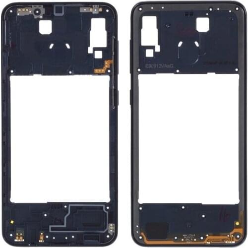 For Samsung Galaxy A20 SM-A205 Black/Blue/Gold/Red Color Rear Back Housing Frame Plate Middle Cover