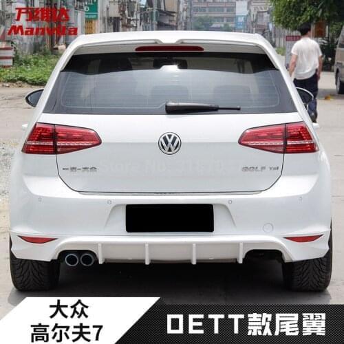 For Volkswagen MK7 Style 2014-2017 Carbon Fiber rear boot Wing Spoiler Rear Roof Spoiler Wing Trunk Lip Boot Cover Car Styling