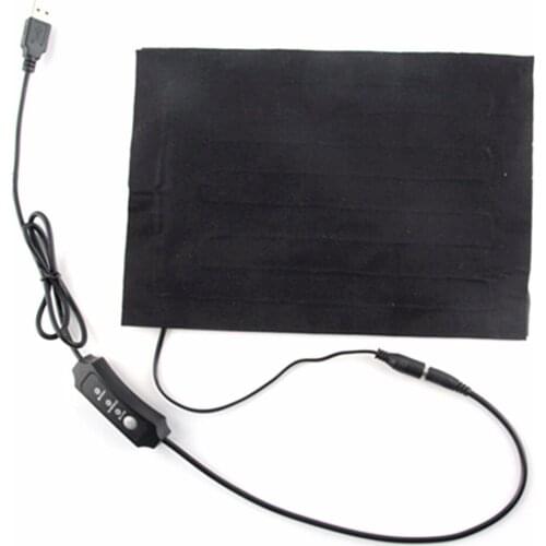 USB Electric Heating Pad 3 Gear Adjusted Temperature DIY Thermal Vest Jacket