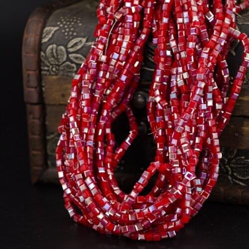 5A quality!!! 3MM 95 pieces / batch cubic crystal glass beads cutting face round glass beads DIY jewelry making materials