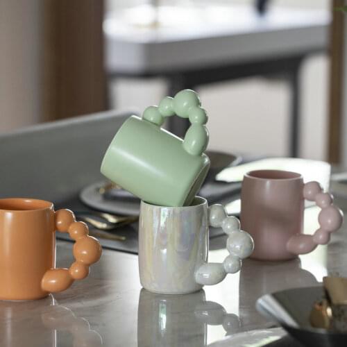 Water Espresso Mugs Ceramic Coffee Cute Gift Friends Reusable Cup Home Garden Porcelain Canecas Divertidas Coffeeware DL60MK