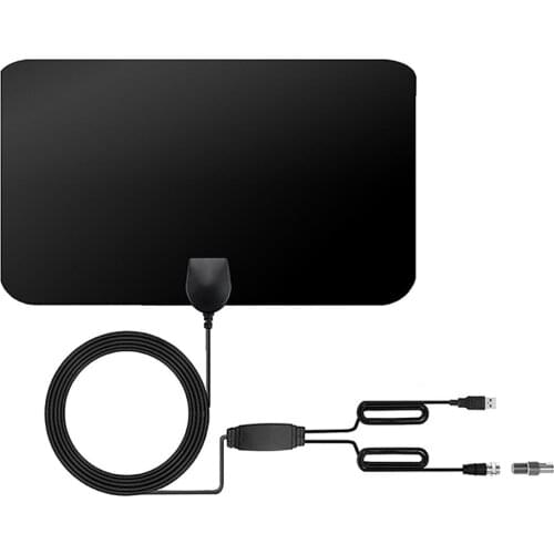 Indoor 1500 Miles Digital Antena TV Aerial Amplified HDTV 1080P Antenna 4K DVB-T2 Freeview TV Local Channel Broadcast