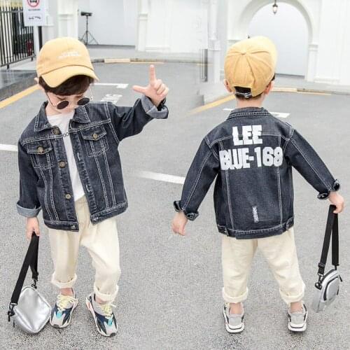 Buttons Jacket Spring Autumn Coat Outerwear Top Children Clothes Kids Costume Teenage School Boy Clothing High Quality