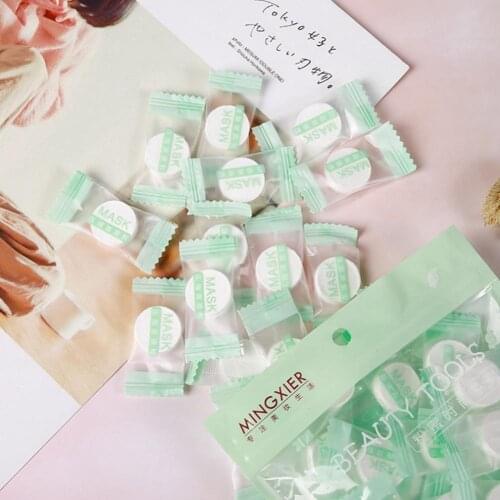 Ultra-Thin Essential Oil Disposable Compression Mask DIY Masks Paper Sheet Wrapped Cotton Face Skin Care