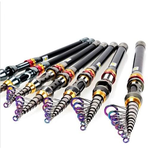 Mini sea rod carbon ultralight fishing rod 1.8-3.6M Adjustable telescopic Throwing pole super hard carbon professional sea pole