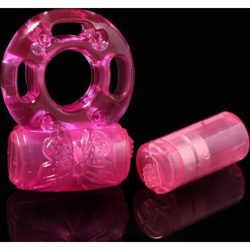 2020 New Vibrating Cock Ring Silicon butterfly Ring Penis Rings Sex Toys Adult Products Sex Toy Random Color Dropshipping