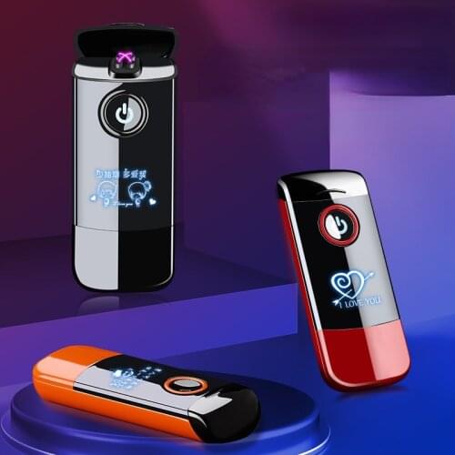 Streamlined Double Arc USB Charging Cigarette Lighter Smoking Accessories for Weed Gift for Men Briquets Et Accessoires Fumeurs