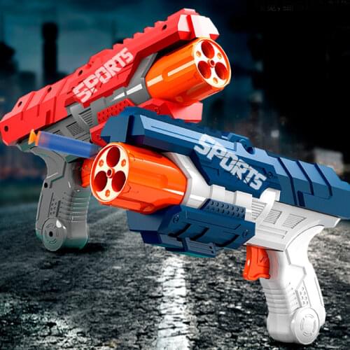 Eva Soft Bullets Guns Toy Air Powered Safety Soft Bullet Guns Darts Airsoft Hollow Hole Head Foam Dart Kids Indoor Shooting Game