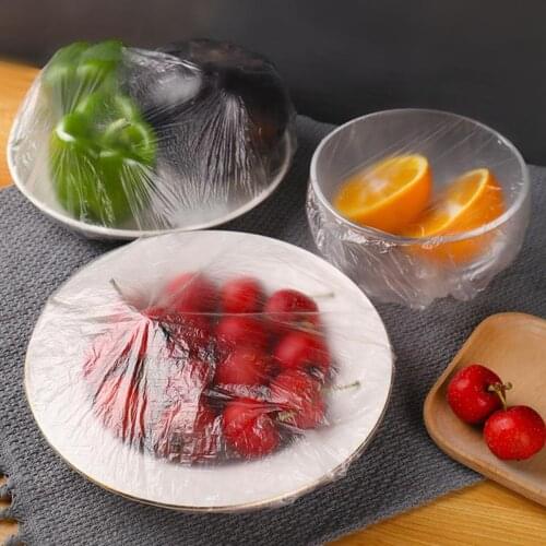 100Pcs Dustproof Disposable Bowl Cover Food Fresh Keeping Vacuum Sealed Bags