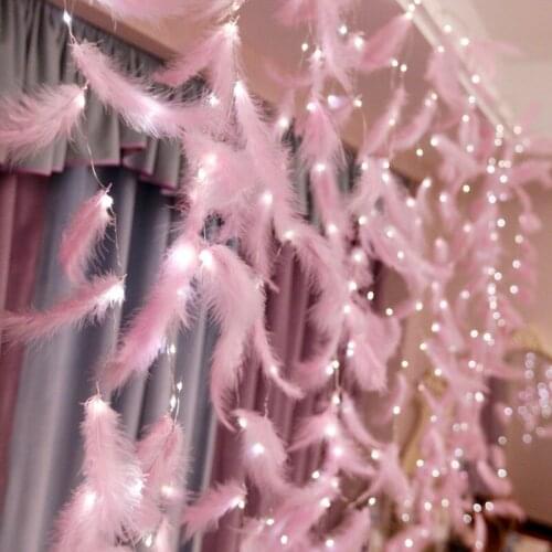 Christmas Decor for Home 3m Feather Copper Wire Curtain Lamp 300 LED Curtain String Light Flash Fairy Garland Happy New Year