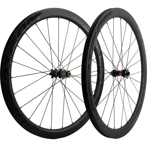 SUPERTEAM 700C Bicyle Carbon Wheels Clincher Cyclocross Wheelset Novatec 411-412 Straight pull QR/THRU AXLE hub