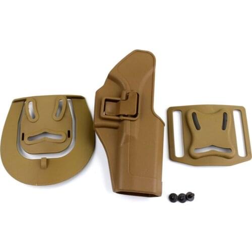 Tactical Military Glock Holster Tactical Glcok Right Hand Belt Gun Holster for Glock 17 G17 Black Tan