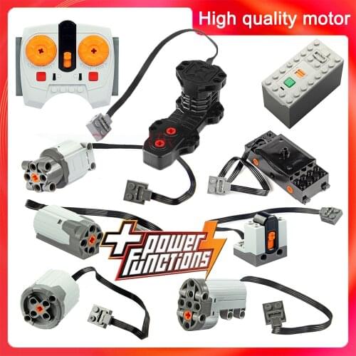 Technical parts motor multi power functions tool servo blocks train 8293 8883 motor PF model sets building Compatible All Brands