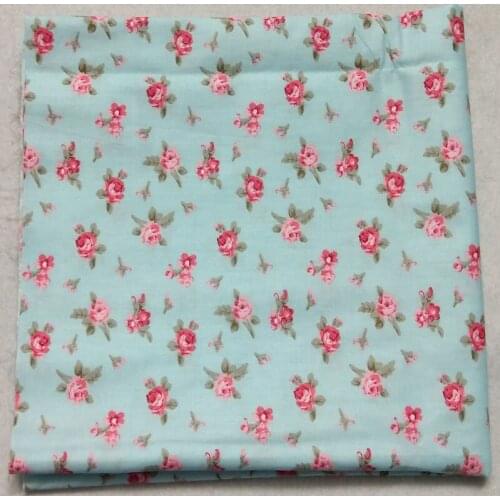 ZY DIY SKY BLUE flowers cotton fabric Textile kids 100% cotton fabric Quilting Bedding Baby Fabric Patchwork 160cm x 50cm