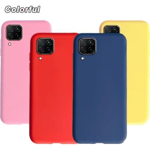 Candy Silicone Case For Huawei P40 Lite Case Huawei P40 Lite E Back Cover For Huawei P40 Lite E ART-L28 JNY-L21A Soft TPU Cases