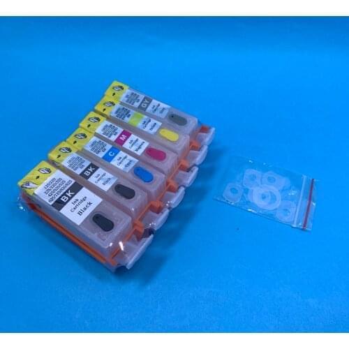 YOTAT 6pcs Refillable BCI-320 BCI-321 ink cartridge for Canon PIXUS MP990 MP980 printer