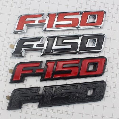 Car Trunk F-150 Letters Badge Emblem Sticker Auto Tailgate Decals For Ford F150 Logo Raptor Pickup Tail Stickers Accessories