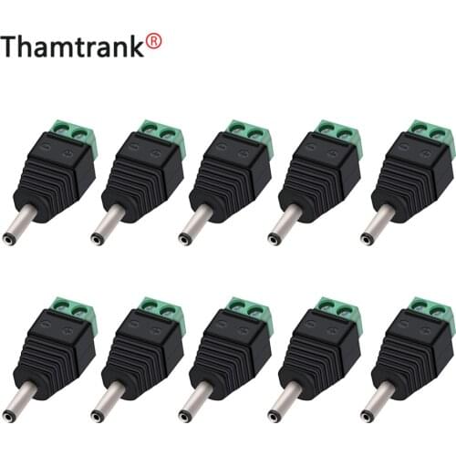 10PCS DC 3.5x1.35mm terminal CCTV Video Balun Power Male Plug Terminals Connector ADAPTER