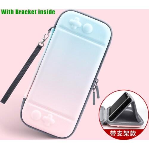 [2020 Cute Color ] Game Console Storage Bag Carrying Case For Nintend Switch Protective Cover Pouch With 10 Game Card Slot