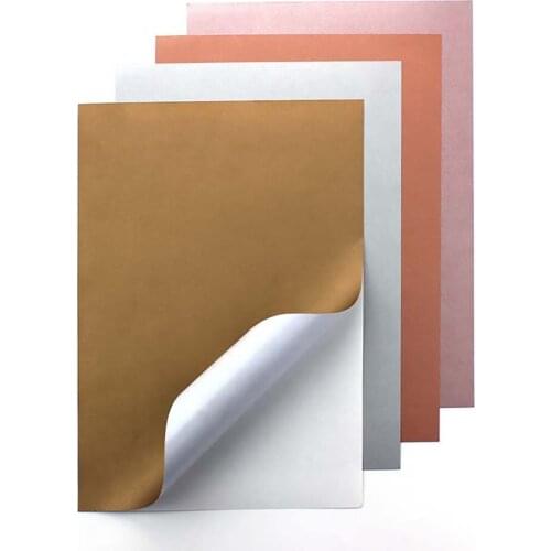 30PC per bag of Color Shades Self Adhesive Cardstock Paper Card A4 250gsm Paper DIY Scrapbooking paper pack craft Background pad