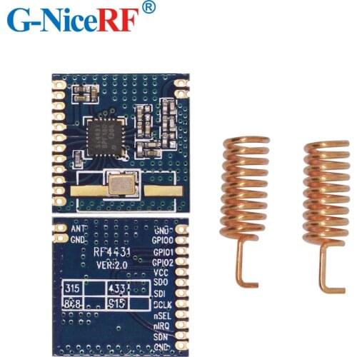 4pcs/lot 20mW Small Power Wireless Module and Si4431 FSK 915MHz Wireless Transceiver Module RF4431