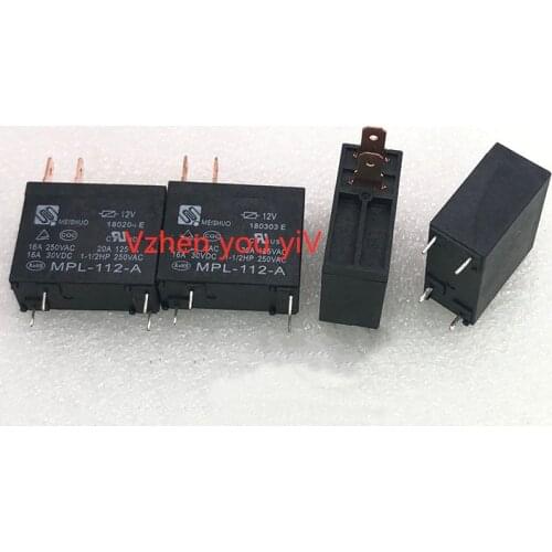 5pcs Power Relay for MEISHUO MPL-112-A 12VDC 4 Foot 16A/20A 302WP OMIF