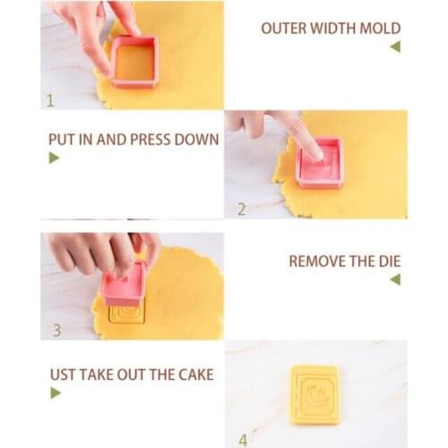 6 Pcs Ramadan Decoration Cookie Cutters Set Eid Mubarak Element Biscuit DIY Mold Cake Baking Tools Islamic Muslim Decor Bar M68E