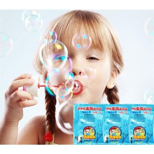6PCS/SET Children Water Blowing Toys Outdoor Fun Sport Soap Blowing Bubble Horn Concentrate Stick Tray Kids Toys Kits