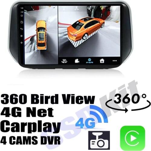 Car Audio Navigation GPS Carplay DVR 360 Birdview Around 4G Android System For Hyundai Santa Fe TM 2018~2021