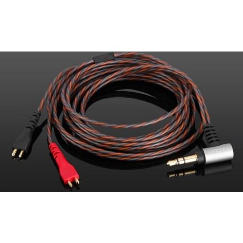 99.999% high purity single crystal copper silver-plated balance line For Sennheiser HD25 PLUS 420 480 490 headset 2.5/3.5/4.4mm