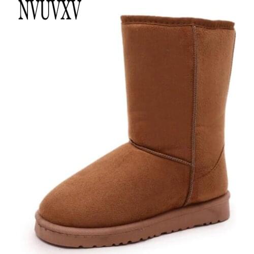 Middle boots Winter Women snow boots Women Keep warm Shoes Platform Boots Non-slip waterproof botas mujer Woman Shoes sh002