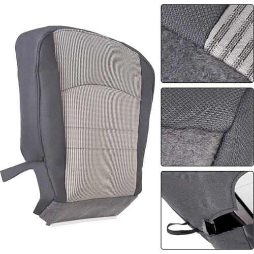Car Front Driver Bottom Seat Cover Gray for Dodge Ram 1500 2500 3500 SLT 2009 2010 2011 2012 4.7L