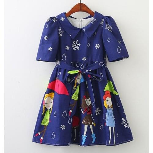 Children Dress 2020 New European And American Style Kids Sleeveless Princess Dress Design For 3-8Y Baby Girls Princess Dress