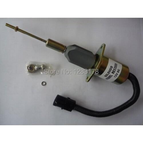 Deere Electric Fuel Shut off run Solenoid RE53559 (12V / 24V) cutoff stop shutdown solenoid