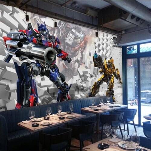 Custom Wallpaper 3D Creative Cartoon Themed Mural Childrens Room Kindergarten Boys Room Bedroom Decoration Poster Wall Painting