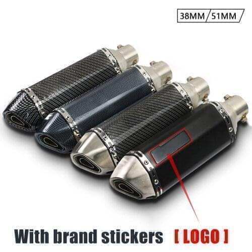 51mm Motorcycle Exhaust Muffler Pipe with DB Killer Escape Moto FOR Suzuki dl 650 v strom gsf 600 gsxf intruder 1400 bandit 1250