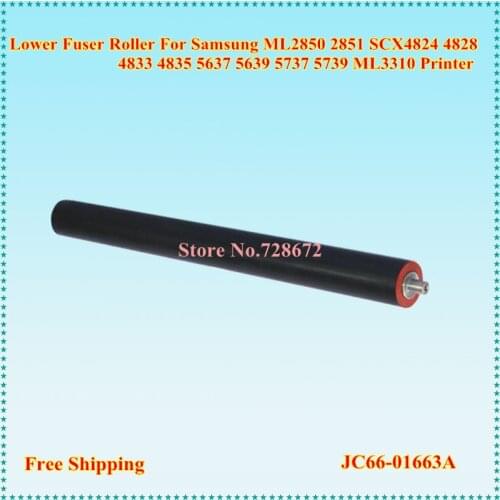 JC66-01663A 022N02357 Lower Fuser Roller For Samsung ML2850 2851 SCX4824 4828 4833 5637 5739 3310 3710 Phaser 3250 WC3210
