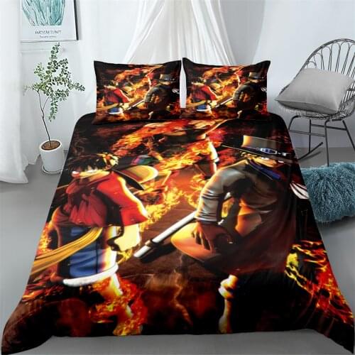 Cartoon Pirate Classic Children Duvet Cover set King Queen Double Single Bed Linen Set