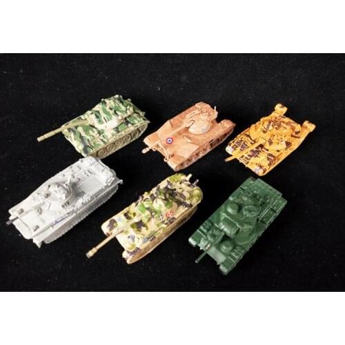 Pvc figure model toy tank 6pcs/set