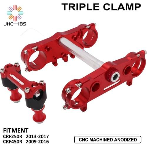 Motorcycle Triple Tree Clamps Steering Stem And Clamp Riser Adaptor For Honda CRF250R CRF450R CRF 250R 450R 250 450 R 2009-2017