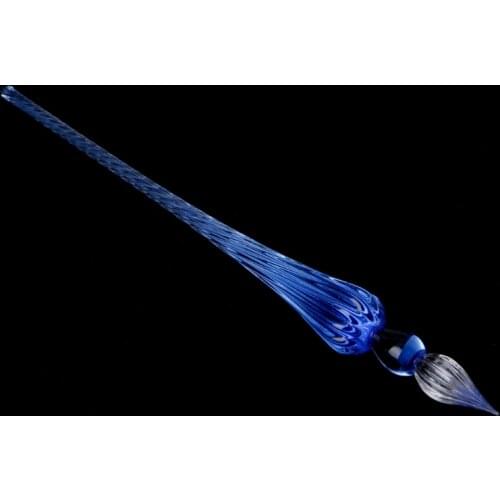 1Pcs Hot Creative Transparent Vintage Glass Dip Dipping Pen Filling Ink Fountain Pens Office School Supplies Student Prizes