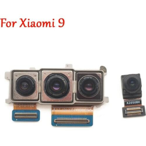 Tested Original Front Small Rear Big Back Camera Module Mobile Phone Replacement Spare Parts Repair For Xiaomi 9 Mi 9 M9 Mi9