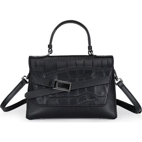 COMFORSKIN Luxurious 100% Genuine Leather Women Messenger Bag 2021 New Arrivals Stone Pattern Fashion Style Totes For Female