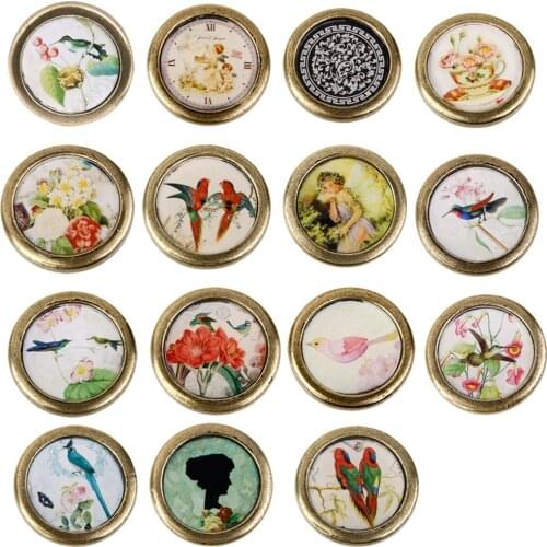 Vintage Cabinet Door Drawer Dreser Handle Pull Wardrobe Retro Knob Hardware Zinc alloy Home Decors Item