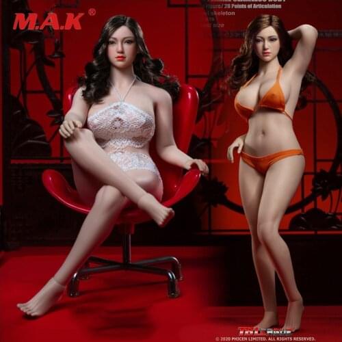 1/6 TBLeague PLLB2020-S38/S37 /S39 Seamless Body of Big Bust Head Sculpture For 12'' Action Female Figure Body