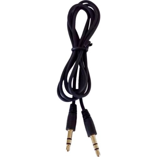 3.5mm Stereo Plug to Stereo Plug 1.2 Mtrs Gold Audio Cable