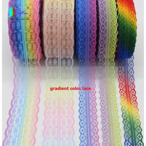 50 Yards Width 3cm 4.5cm Home Gift Flower Packing Curtain Clothes Sew Diy Handmade Decoration No Elastic Gradient Soft Lace